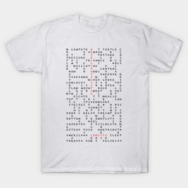 BJJ Crossword T-Shirt by LegitsuApparel